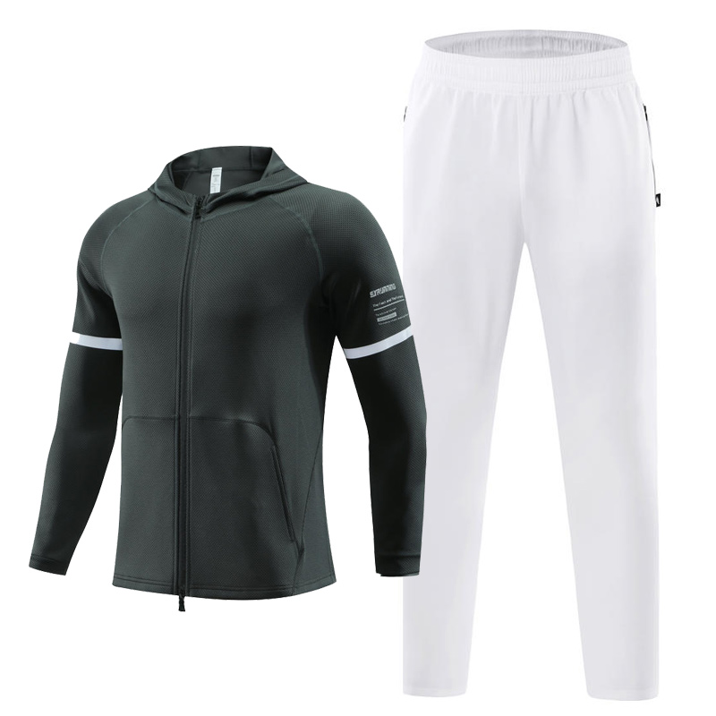 SY-JK9827 男款针织带帽运动套装  1套