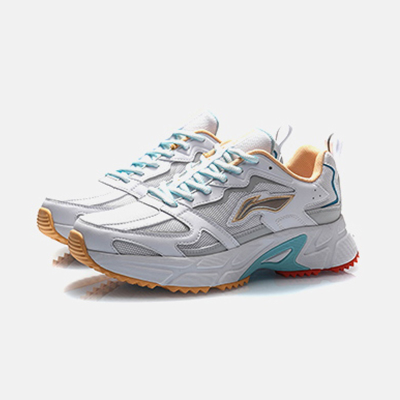 李宁运动鞋女跑步鞋夏季透气女鞋跑鞋休闲鞋小紫鞋老爹鞋鞋子女