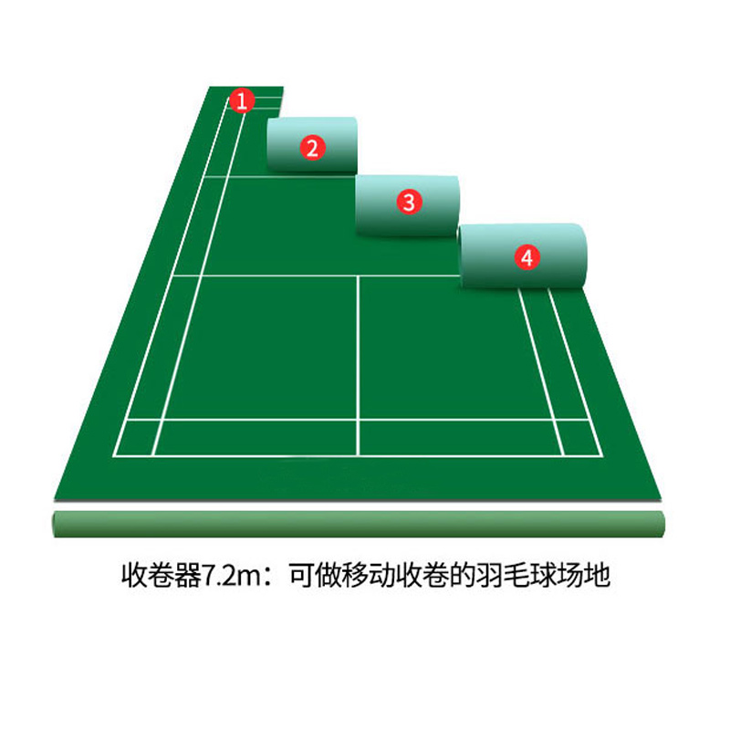 羽毛球地胶室内场地可移动防滑pvc运动地板羽毛球场地胶垫