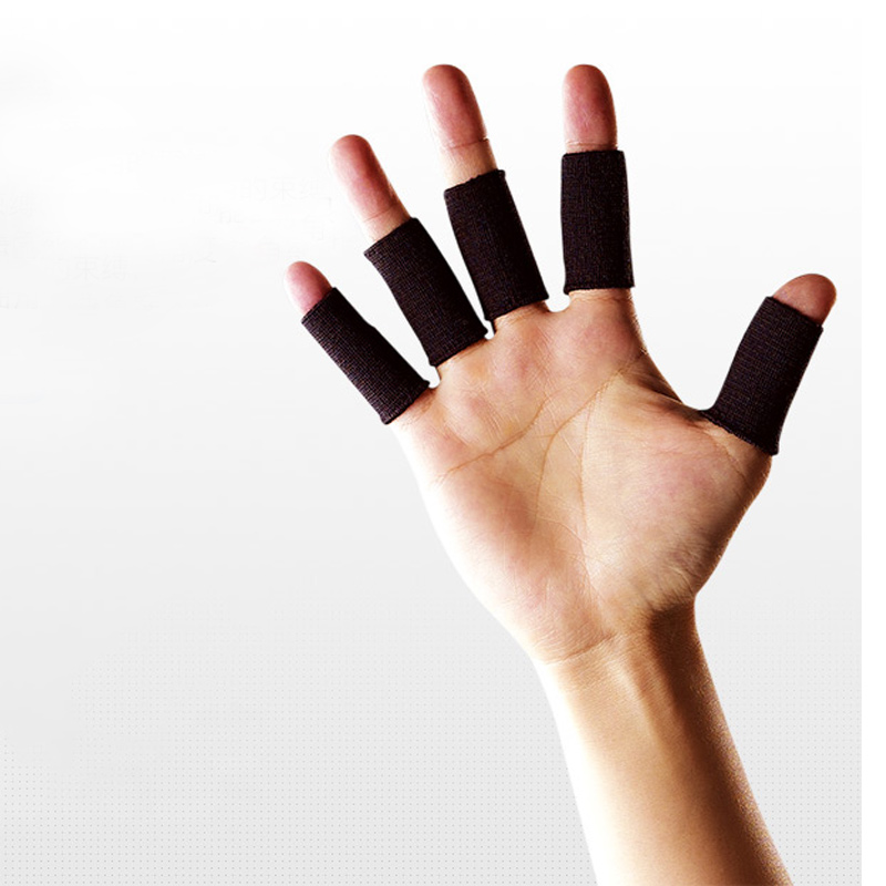 LP护指运动护套指关节保护装备指关节护套白色黑色10只装篮球指套