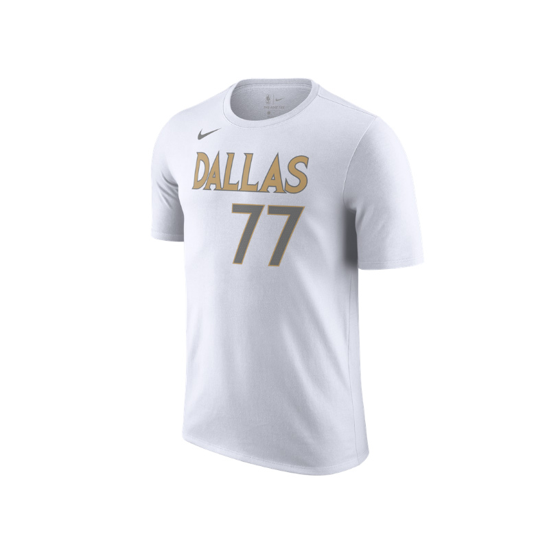 CT9770 NBA-Nike 达拉斯独行侠队 东契奇 男子运动休闲短袖T恤