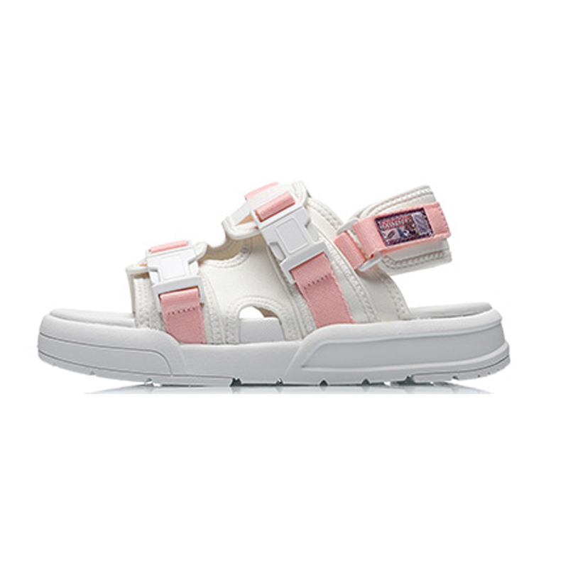 李宁凉鞋女鞋男鞋软底休闲运动鞋轻便透气外穿沙滩运动凉拖鞋女AGLR026