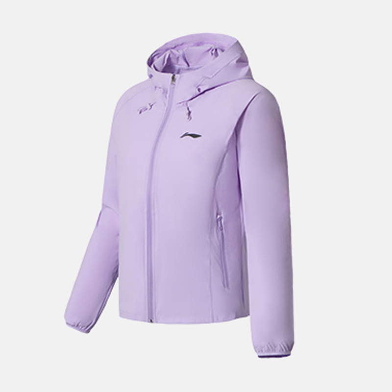 AFDS346 李宁防晒服女夏季新款跑步风衣空调长袖女装防晒衣外套