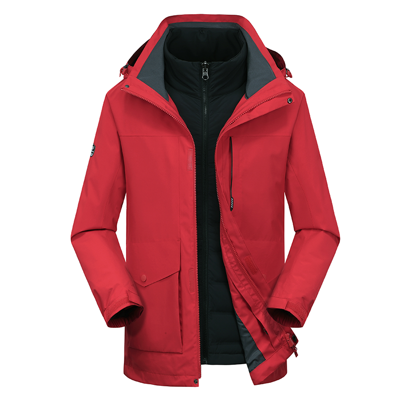 99008A-2TF三合一羽绒冲锋衣男款