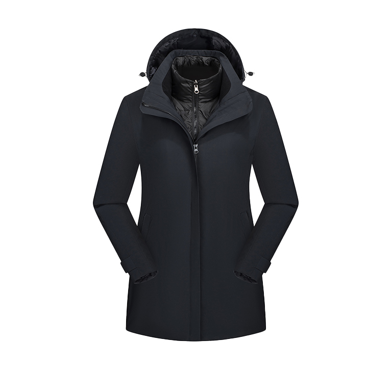 F-3008B防寒服冲锋衣中款羽绒服女款