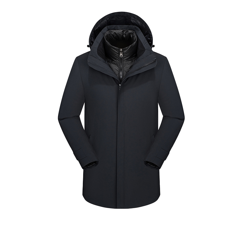 F-3008A款防寒服冲锋衣中款羽绒服男款