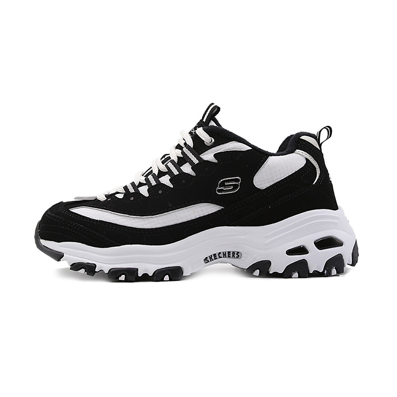 斯凯奇 女子熊猫鞋 66666125-BKW