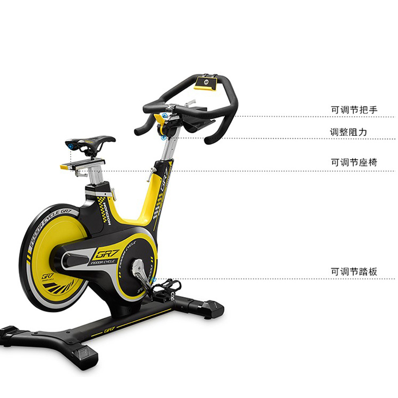 乔山HORIZON系列GR7动感单车家用室内健身车健身房运动脚踏车
