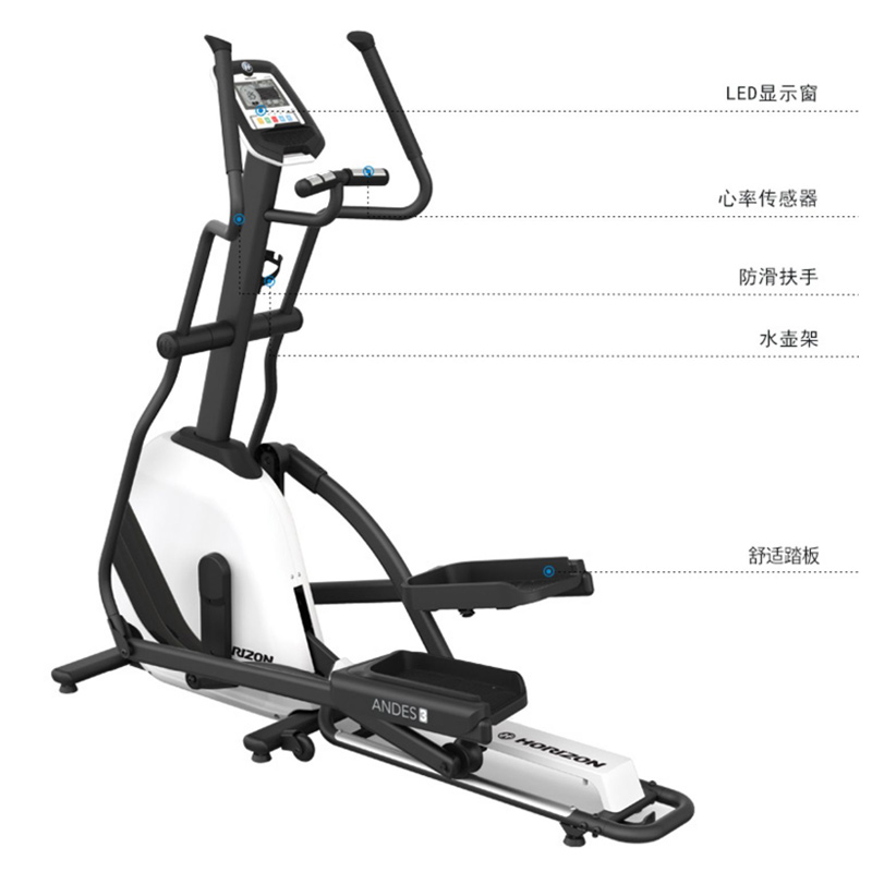 乔山ANDES 3椭圆机家用款小型太空漫步机折叠静音电磁控室内健身